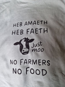 Heb Amaeth Heb Faeth, No Farmer No Food Hoodie