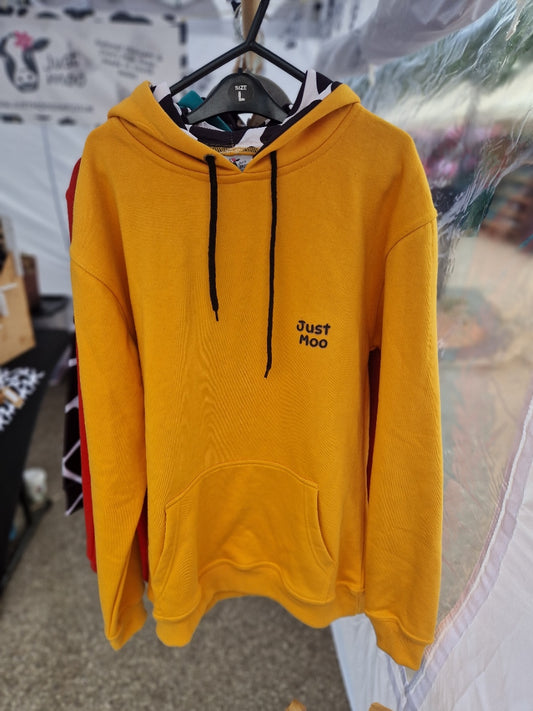 Yellow Cow Print Hoodie