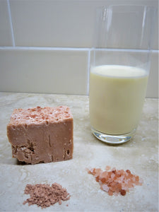 Pink Himalayan Sea Salt and Pink Clay Cows Milk Soap