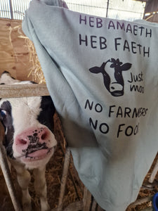 Heb Amaeth Heb Faeth, No Farmer No Food Hoodie