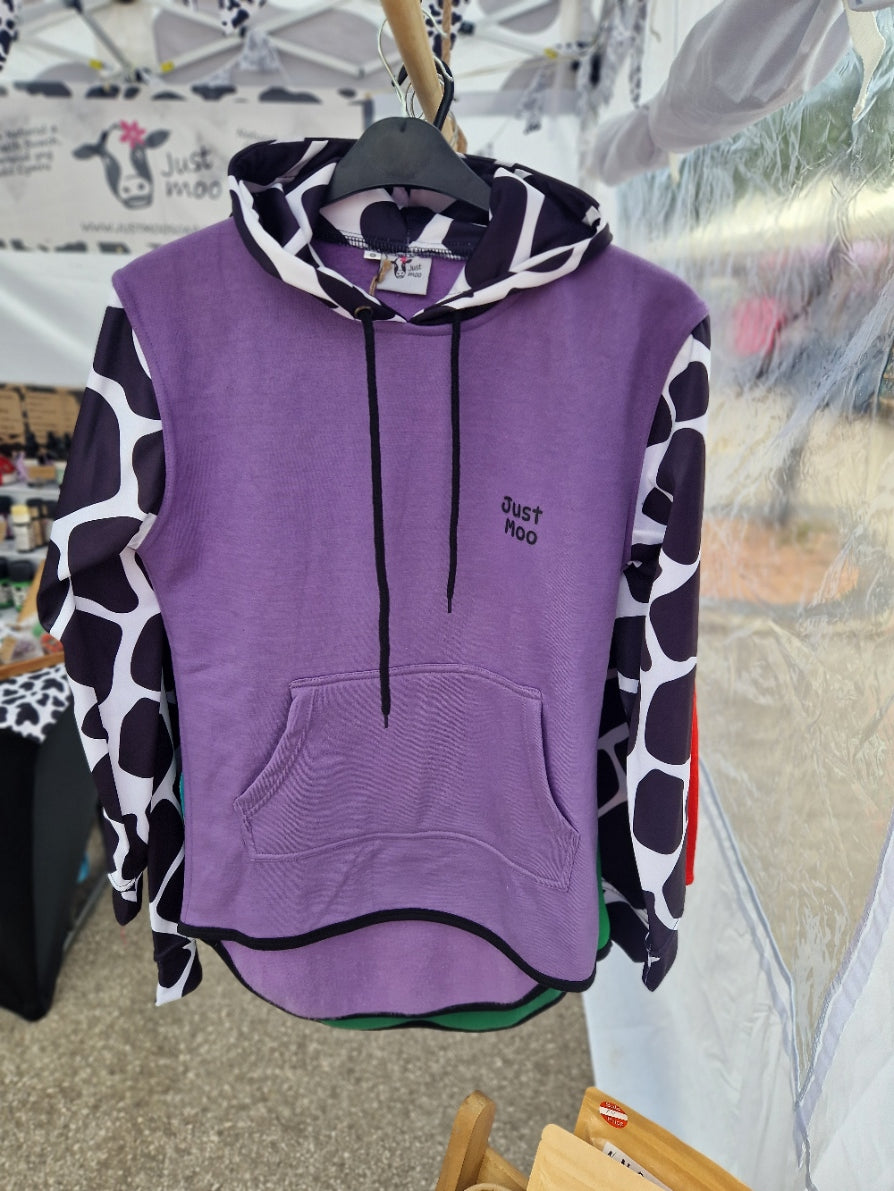 Lavender Long Tail Sheering Hoodie