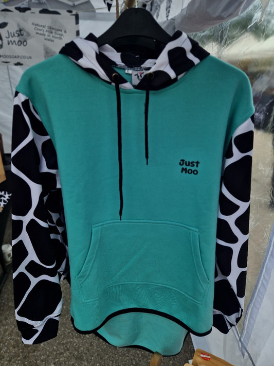 Aqua Long Tail Sheering Hoodie