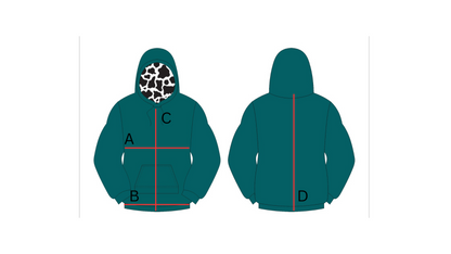 Red Cow Print Hoodie