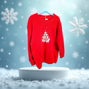 Cow Christmas Tree Jumper