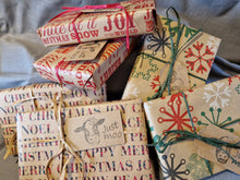 Load image into Gallery viewer, Christmas Wrapped Box of 3 Milk Soaps

