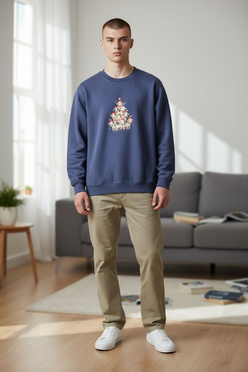 Cow Christmas Tree Jumper