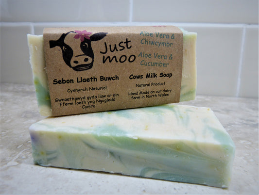 Aloe Vera and Cucumber Cows Milk Soap