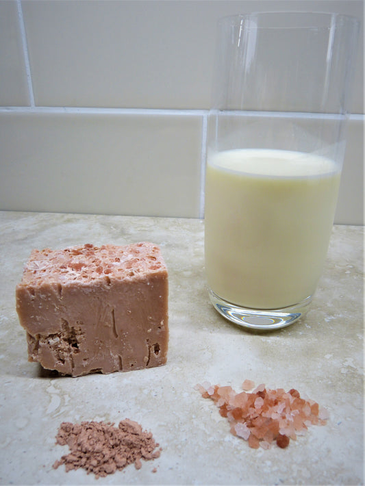 Pink Himalayan Sea Salt and Pink Clay Cows Milk Soap